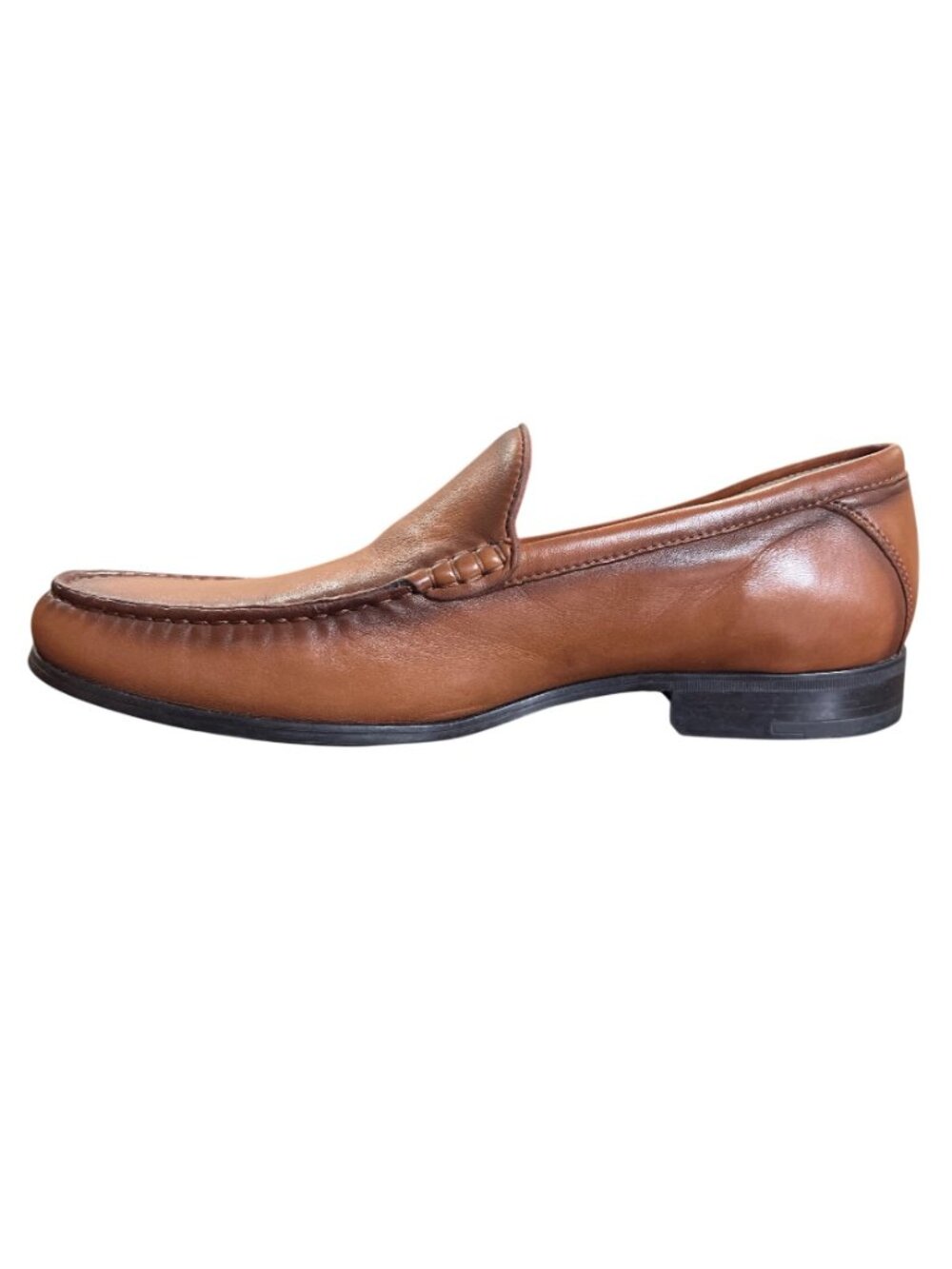Johnston & Murphy Mens Size 11 Loafer Sheepskin Leather Brown - Picture 3 of 10